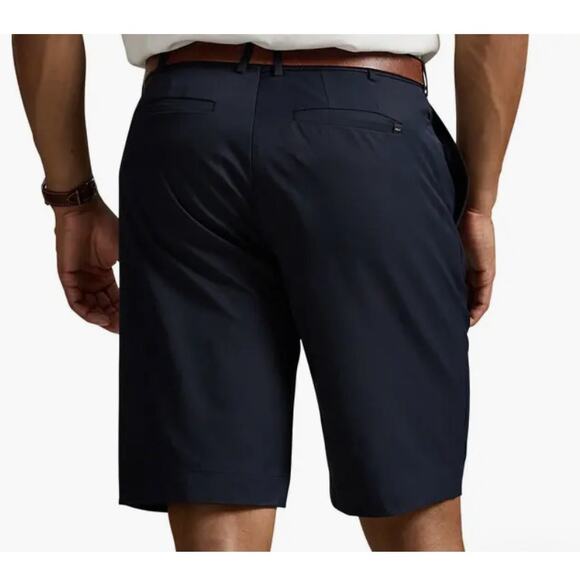 Polo Ralph Lauren Mens Size 48B Performance Shorts Navy Blue Stretch Classic Fit - Picture 2 of 10